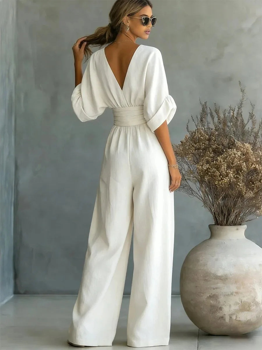 Sienna | Essential V-Neck Jumpsuit
