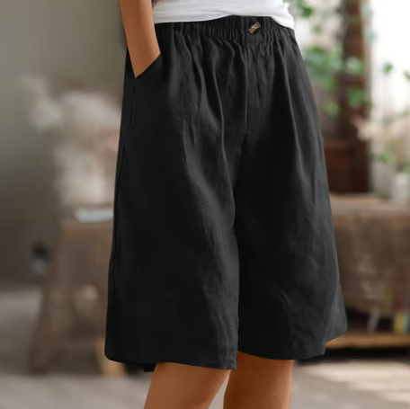 Anne | Comfortable Elasticated Waist Bermuda Shorts
