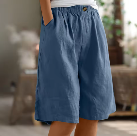 Anne | Comfortable Elasticated Waist Bermuda Shorts