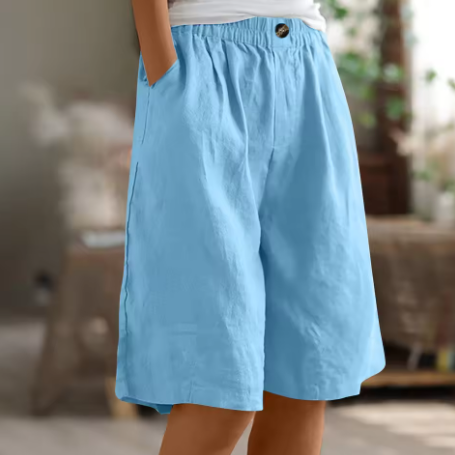 Anne | Comfortable Elasticated Waist Bermuda Shorts
