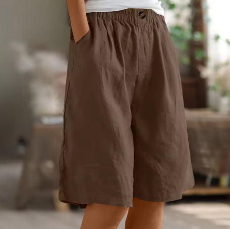 Anne | Comfortable Elasticated Waist Bermuda Shorts