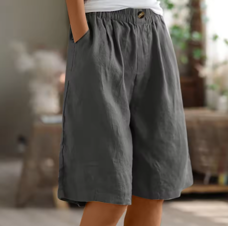 Anne | Comfortable Elasticated Waist Bermuda Shorts
