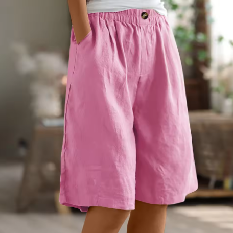 Anne | Comfortable Elasticated Waist Bermuda Shorts