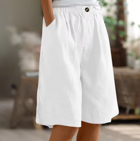 Anne | Comfortable Elasticated Waist Bermuda Shorts