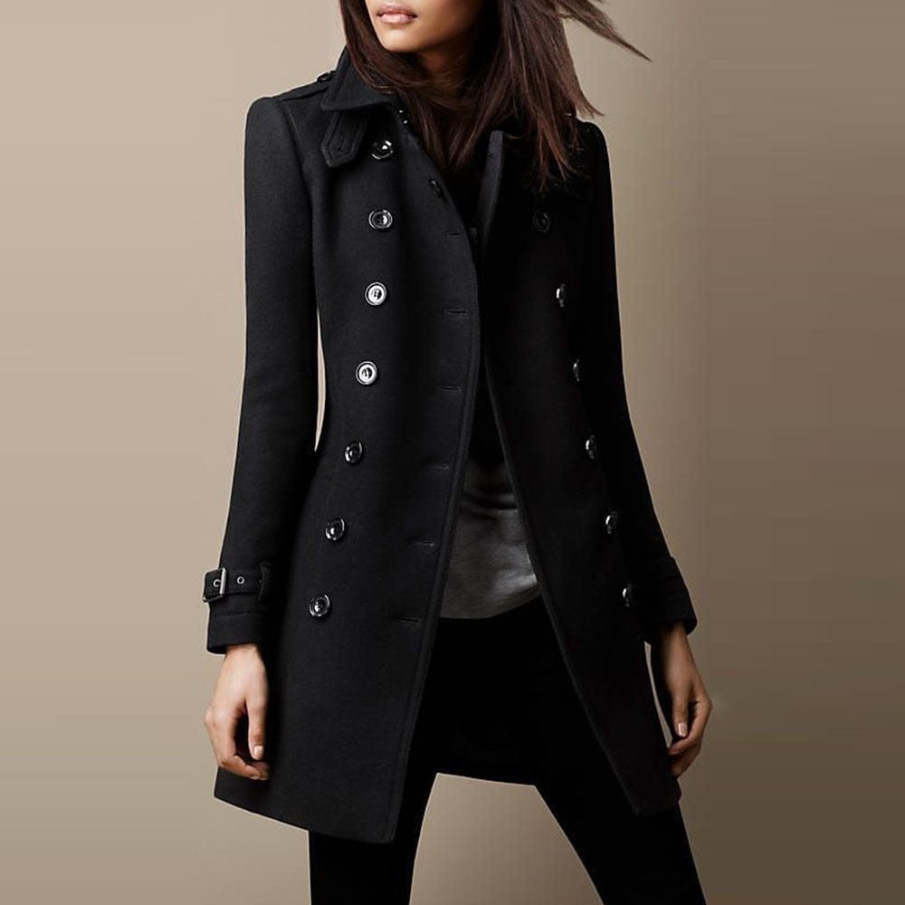 Classic Double-Breasted Trench Coat