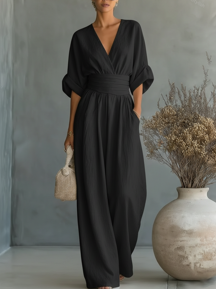 Sienna | Essential V-Neck Jumpsuit