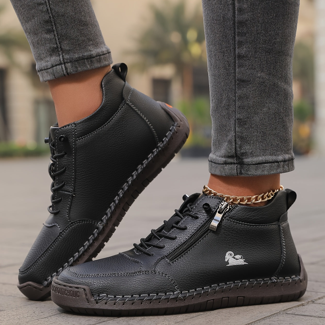 Mila — Comfortable Trainers with side zip