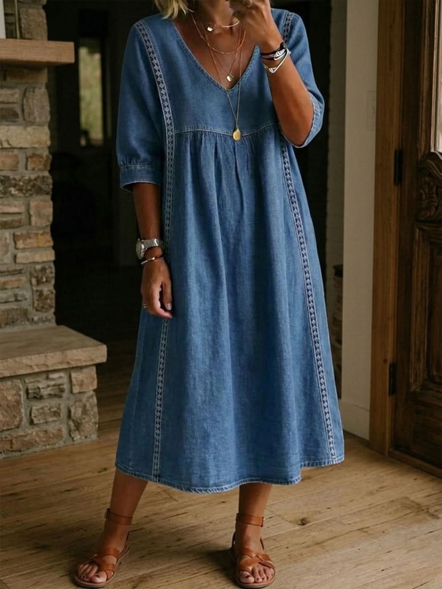 DAISY LACE TRIM DRESS