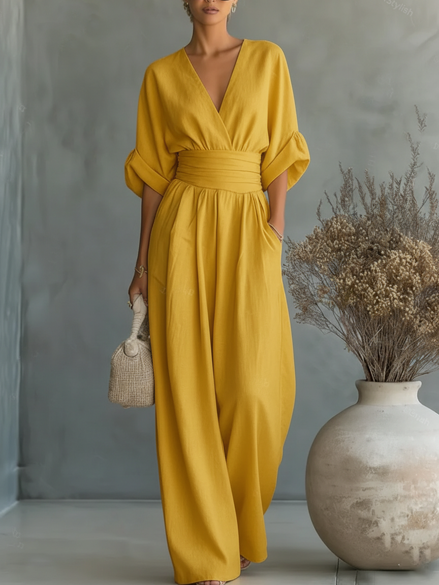 Sienna | Essential V-Neck Jumpsuit