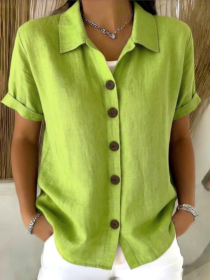 ZARA BUTTON FRONT BLOUSE