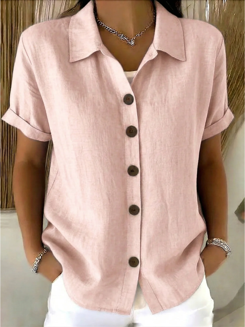 ZARA BUTTON FRONT BLOUSE