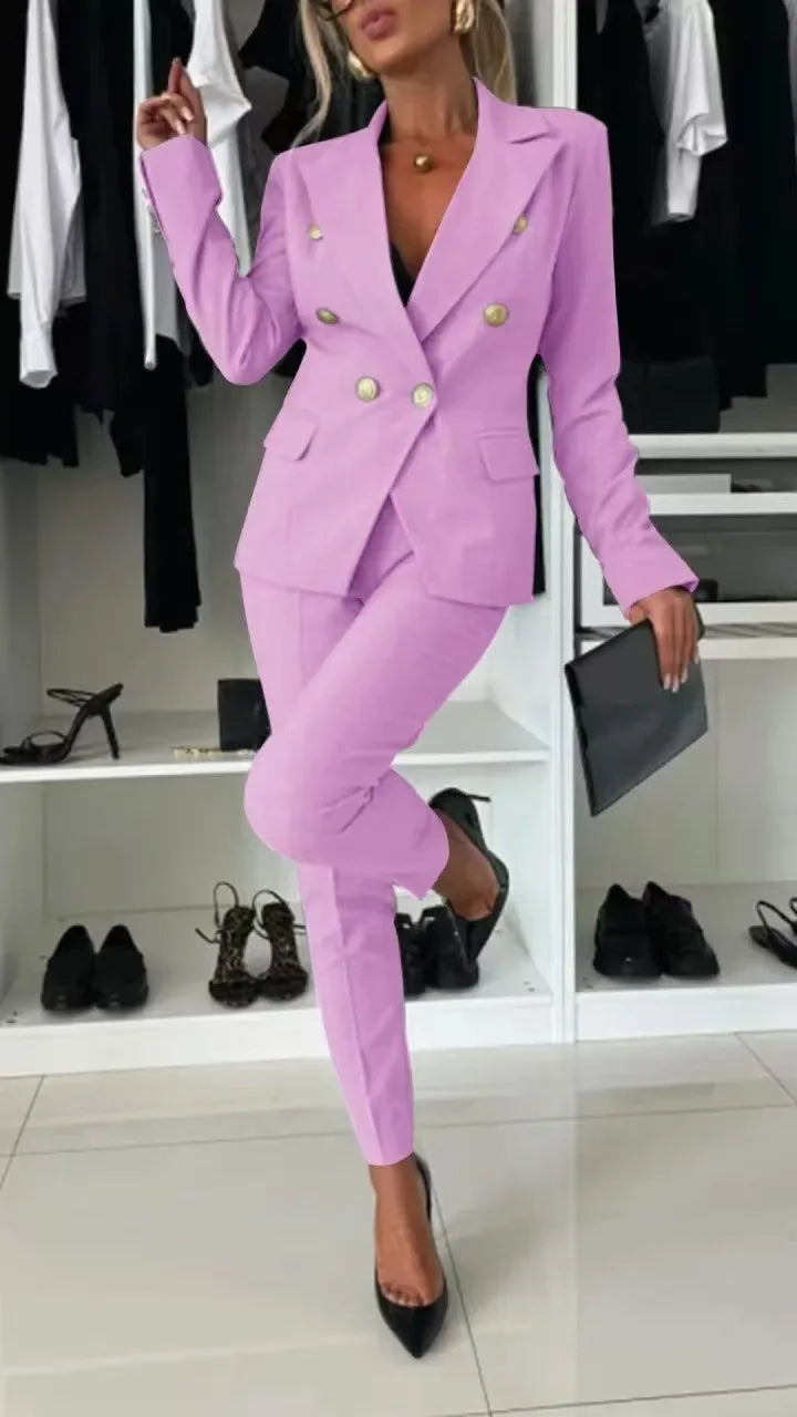 ELENORE | DOUBLE-BREASTED BLAZER SUIT
