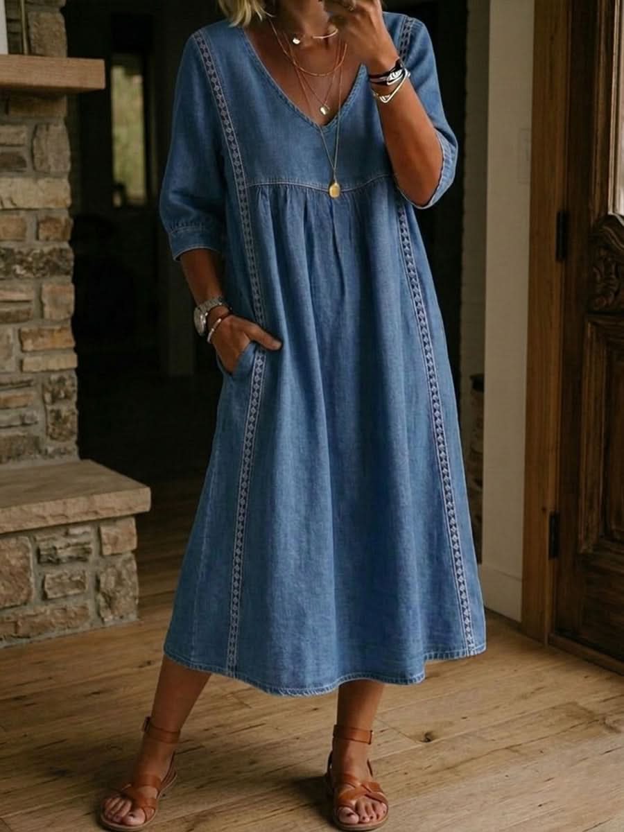 DAISY LACE TRIM DRESS