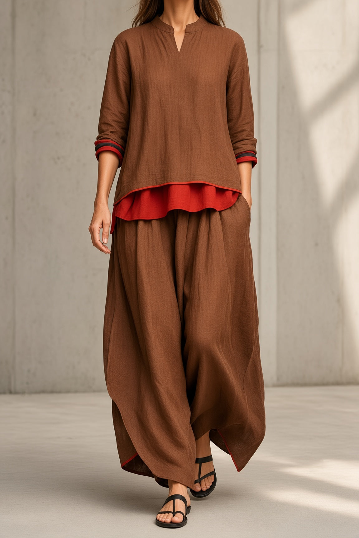 Avery | Contrast Two-Piece Set