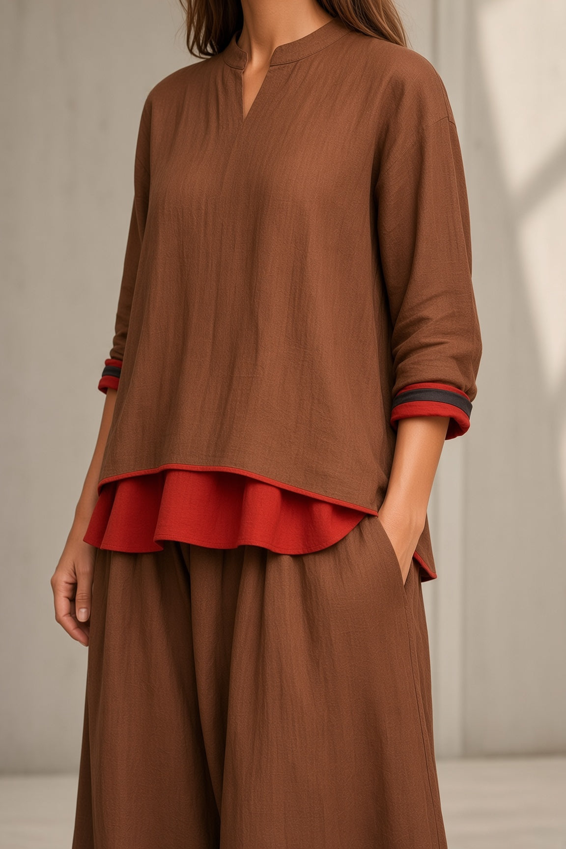 Avery | Contrast Two-Piece Set
