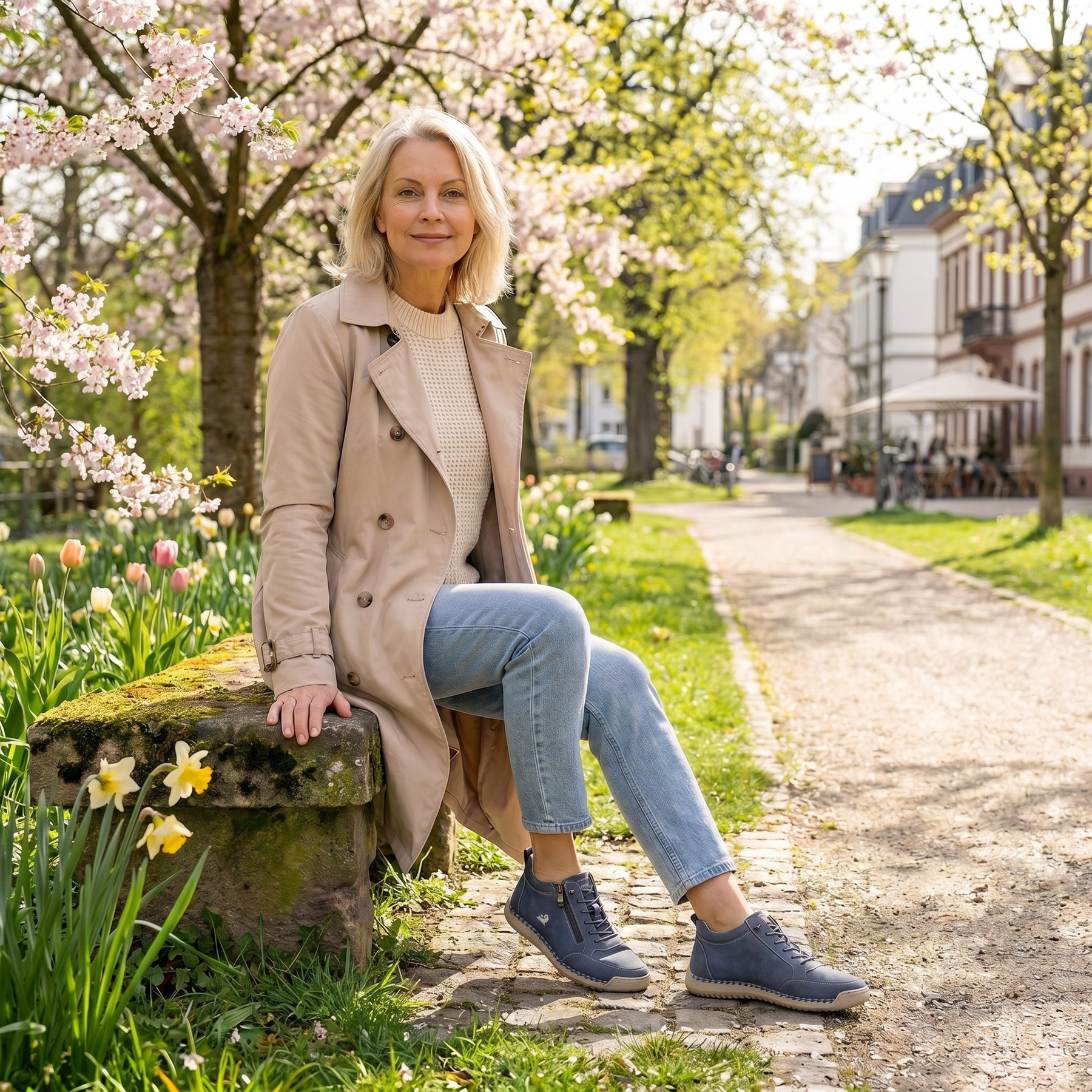 Mila — Comfortable Trainers with side zip