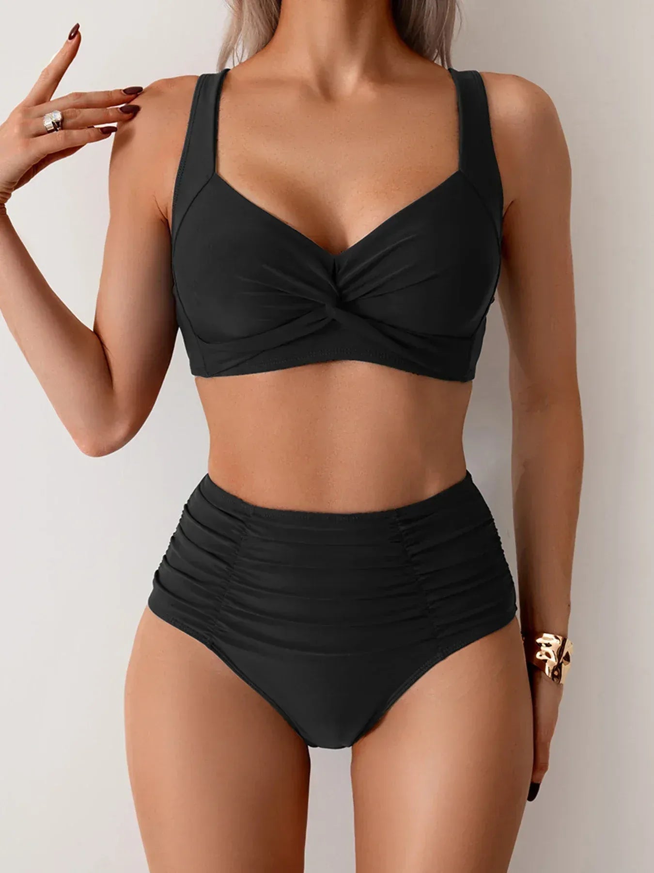 Sofia | High Waist Tummy Control Bikini Set