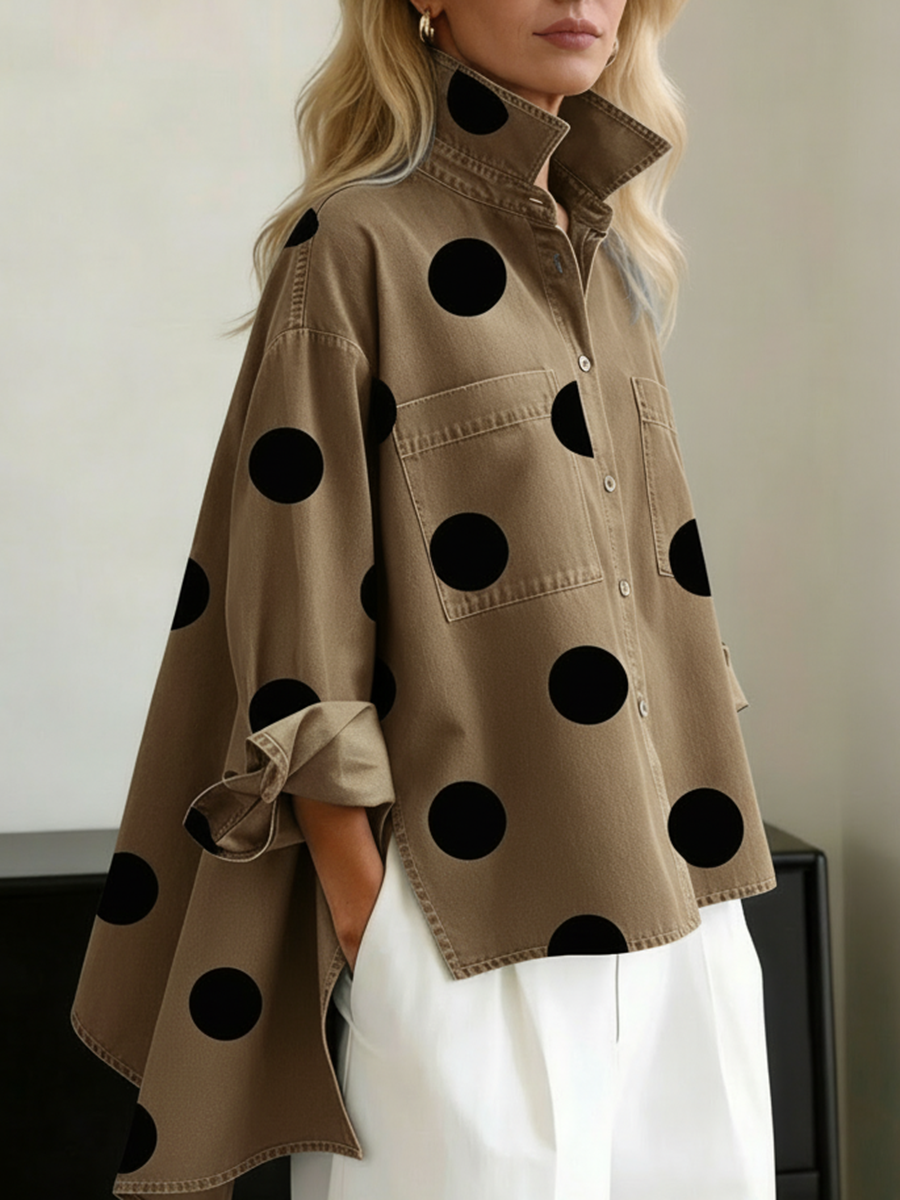Zara | Polka Dot Overshirt
