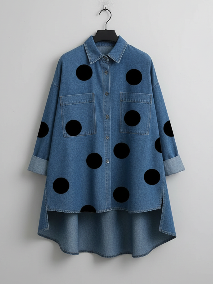 Zara | Polka Dot Overshirt