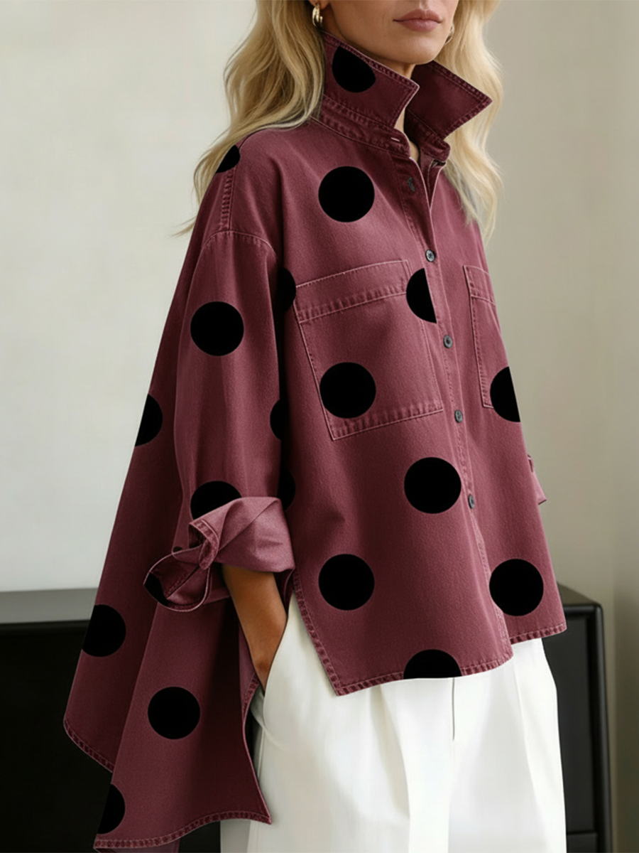Zara | Polka Dot Overshirt