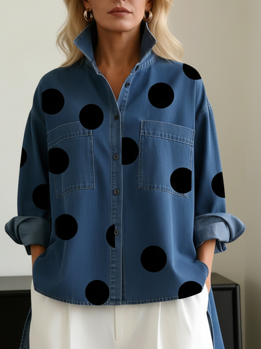 Zara | Polka Dot Overshirt