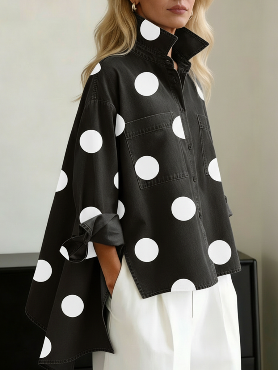 Zara | Polka Dot Overshirt