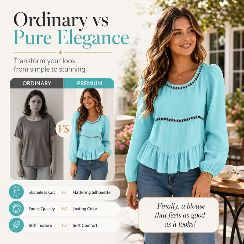 Casual Puff Sleeve Blouse