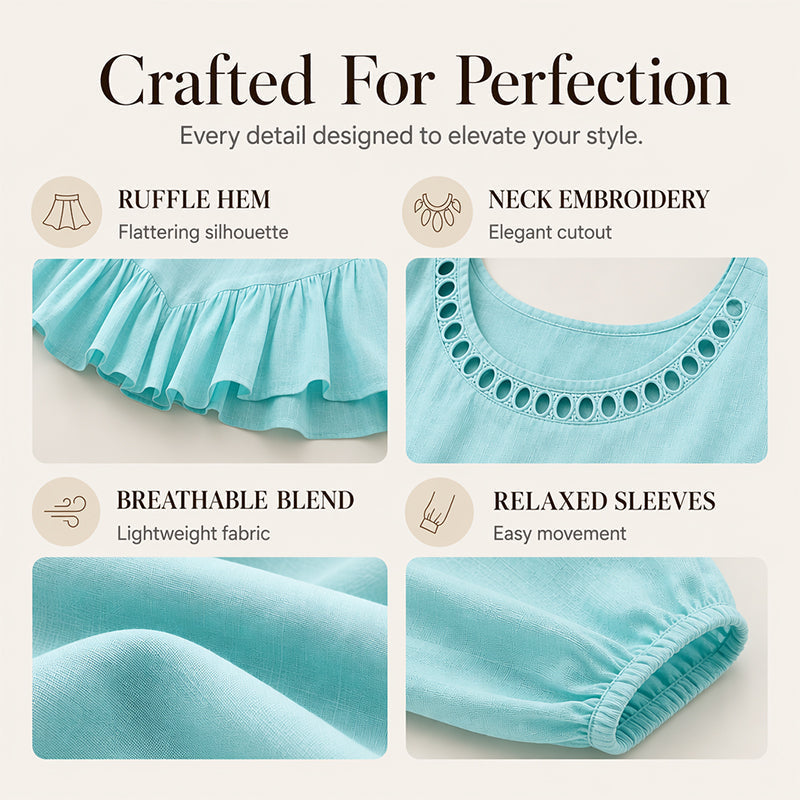 Casual Puff Sleeve Blouse