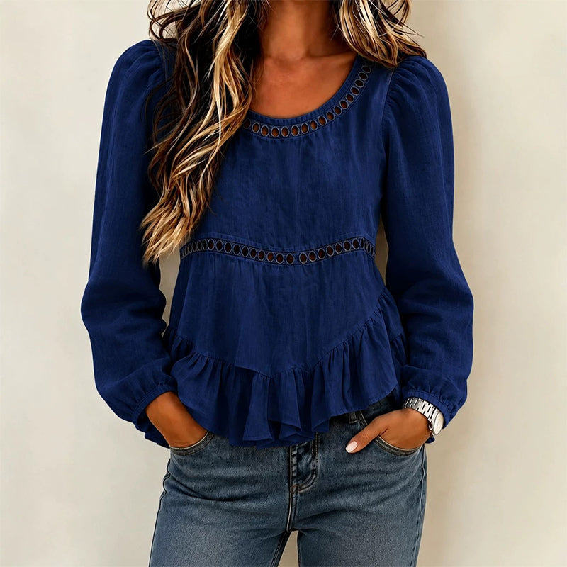 Casual Puff Sleeve Blouse