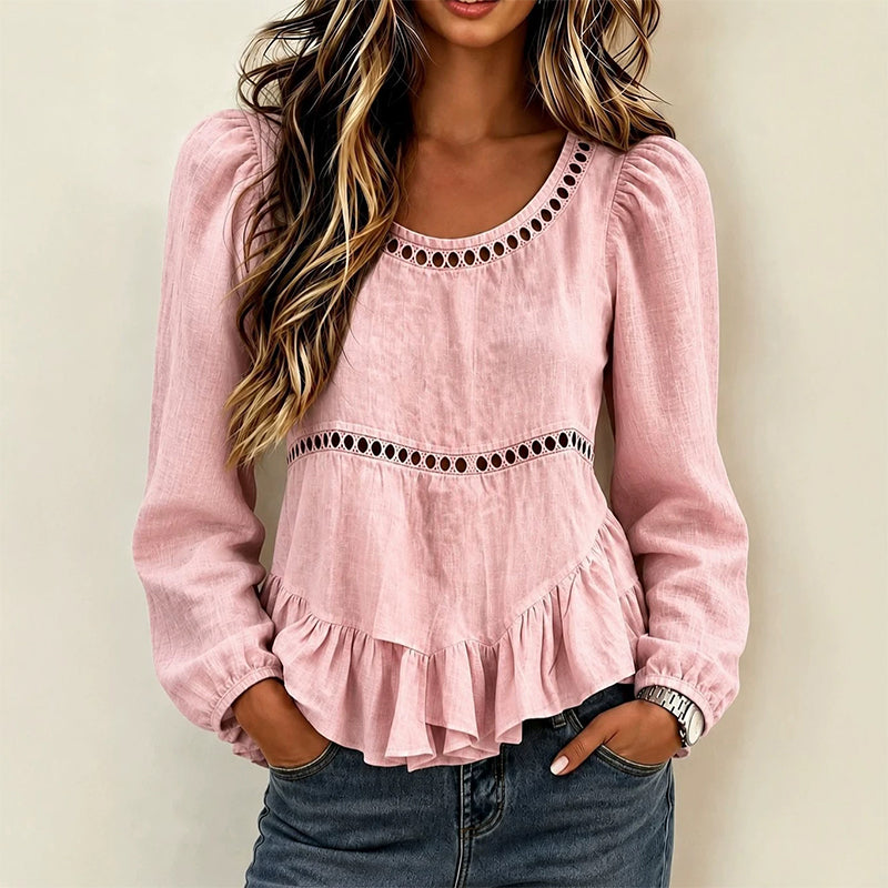 Casual Puff Sleeve Blouse