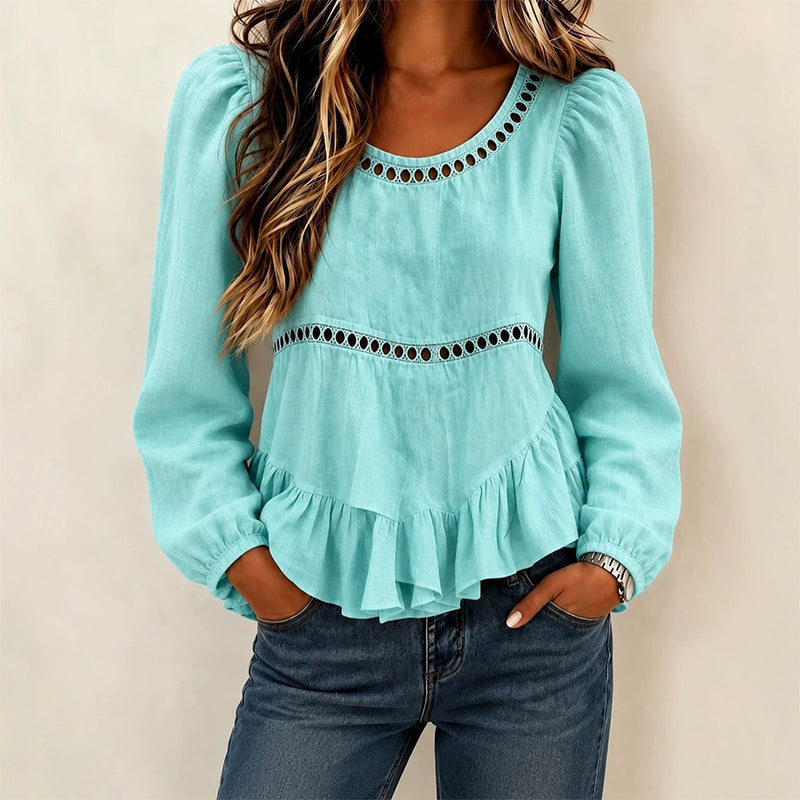 Casual Puff Sleeve Blouse