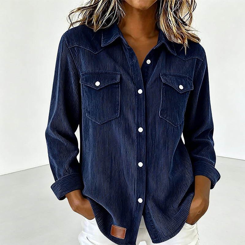 Pocket Button-Front Top