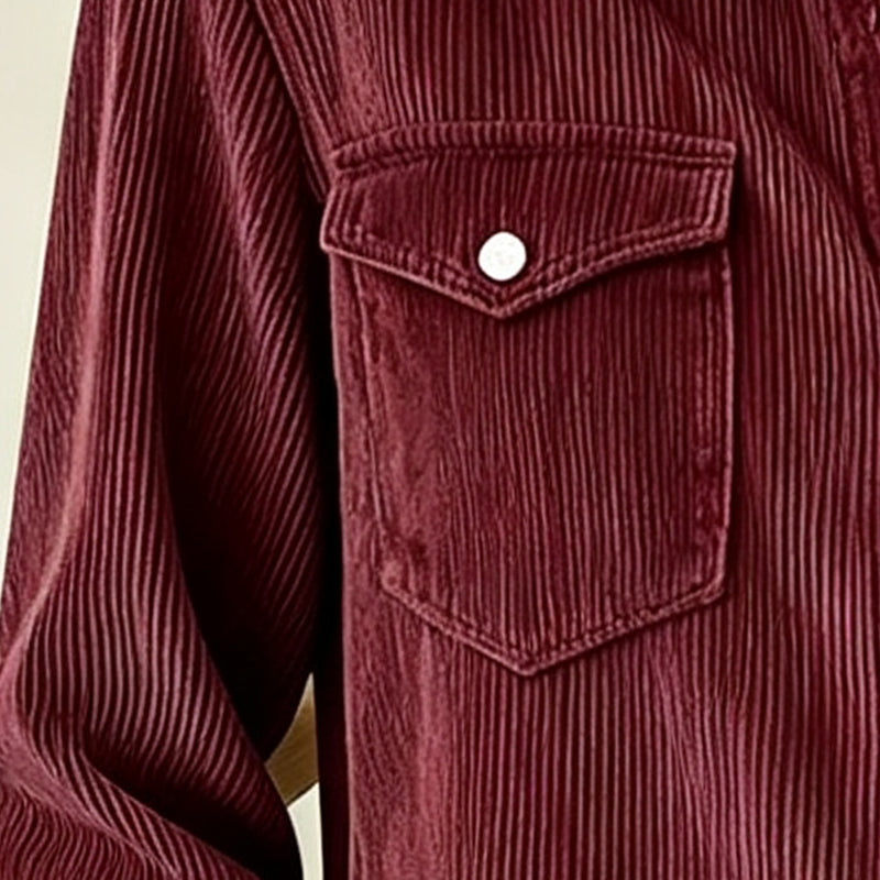 Pocket Button-Front Top
