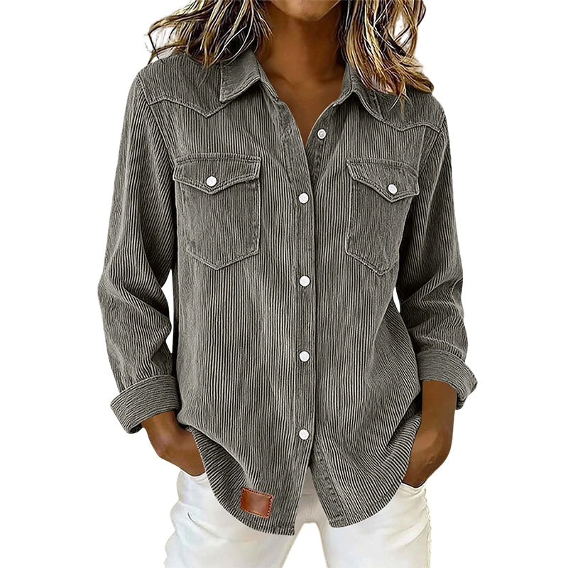 Pocket Button-Front Top