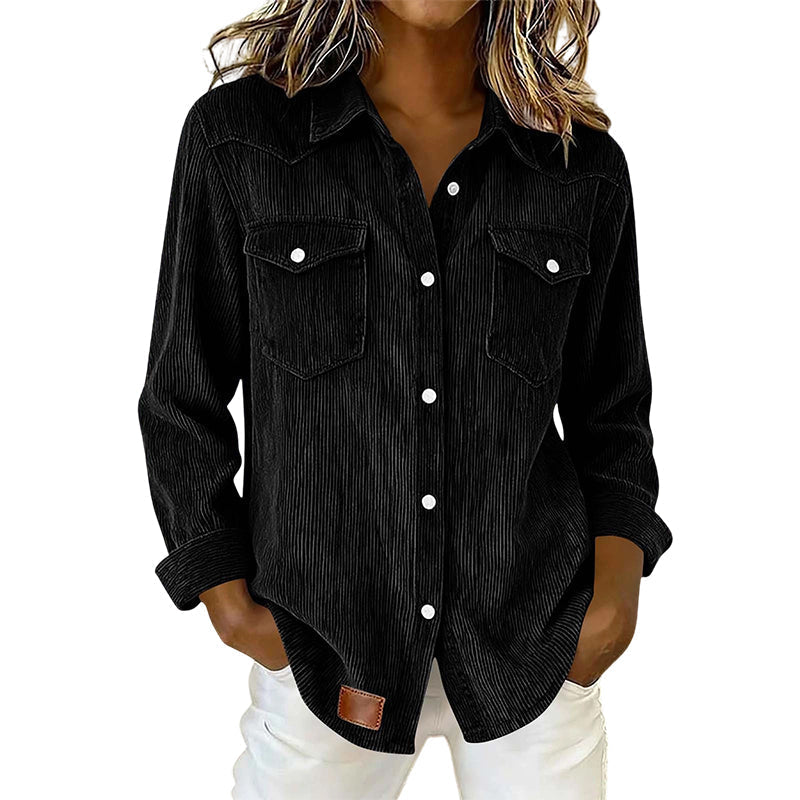Pocket Button-Front Top