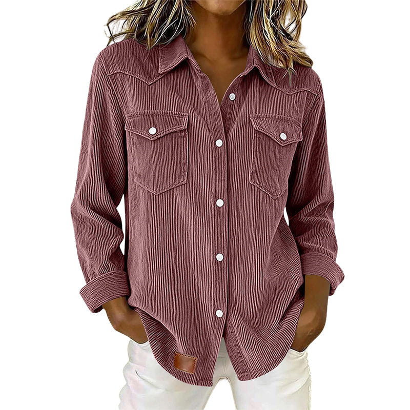 Pocket Button-Front Top