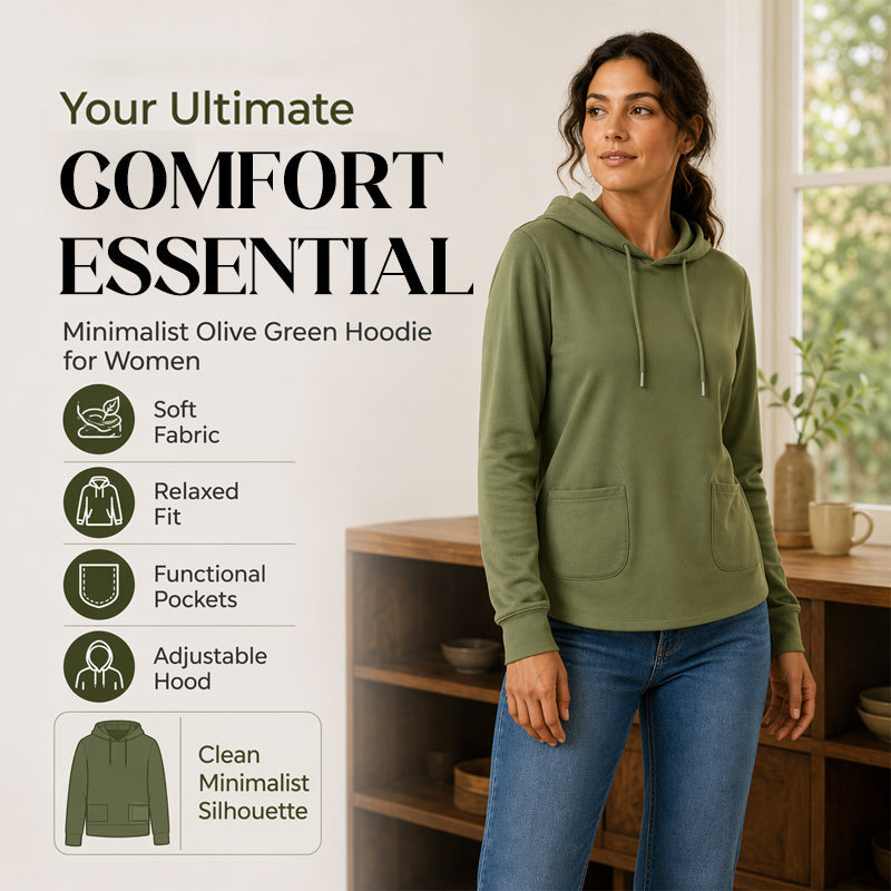 Casual Hoodie with Drawstring & Pockets