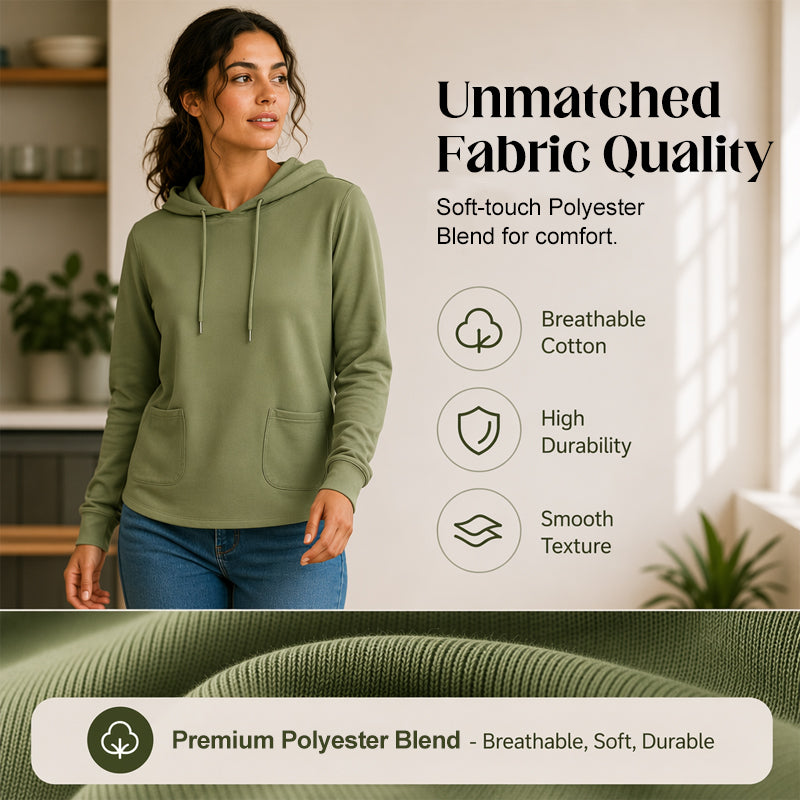 Casual Hoodie with Drawstring & Pockets