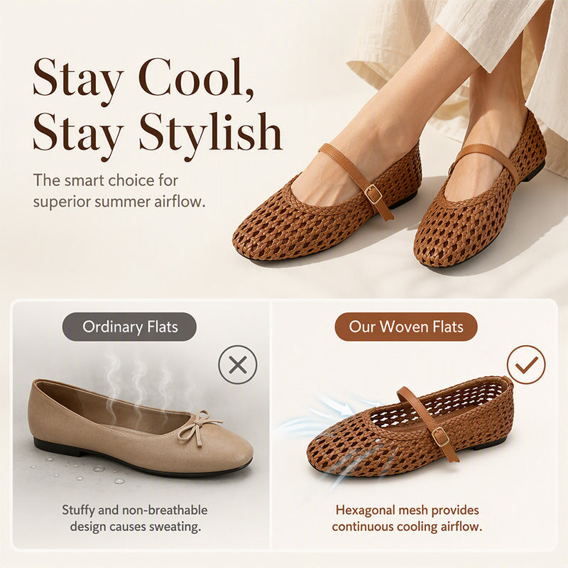 Knitted Mary Jane Shoes - Ultra-Flexible