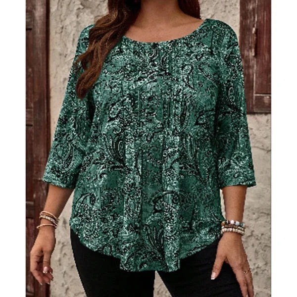 Women’s Paisley Print Relaxed Blouse