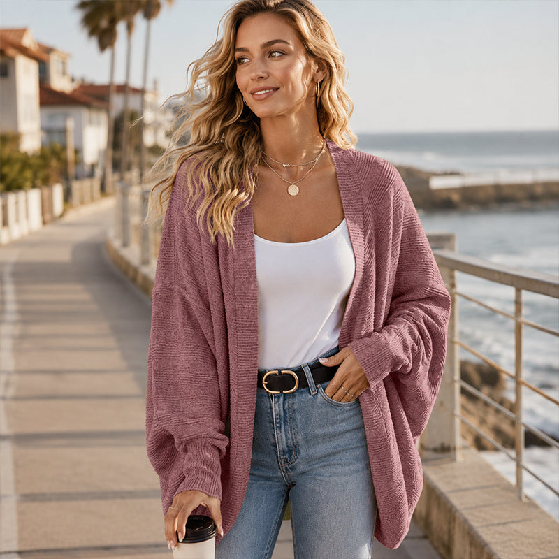 Loose Batwing Knit Cardigan