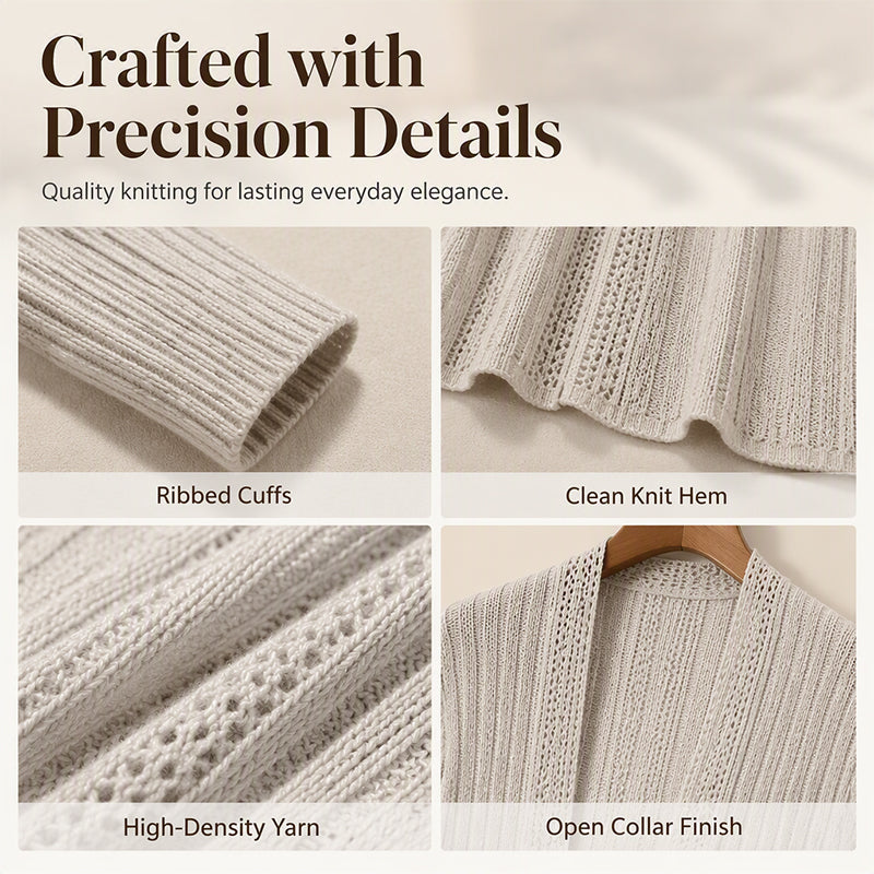 Rachel | Soft Knit Open-Front Cardigan