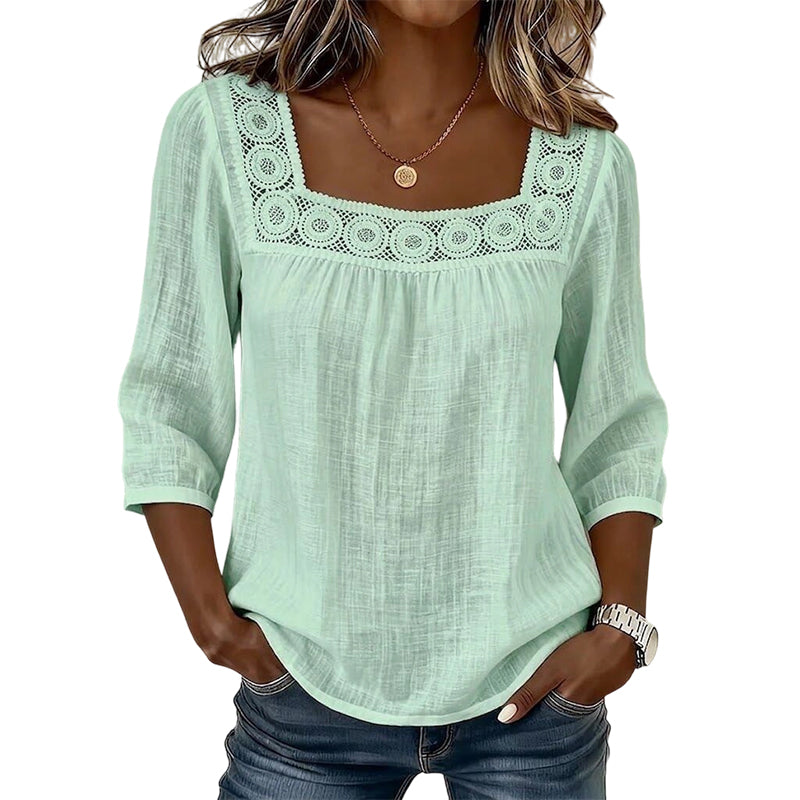 June | Blouse with Square Neckline