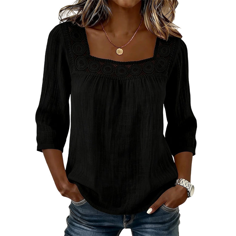 June | Blouse with Square Neckline