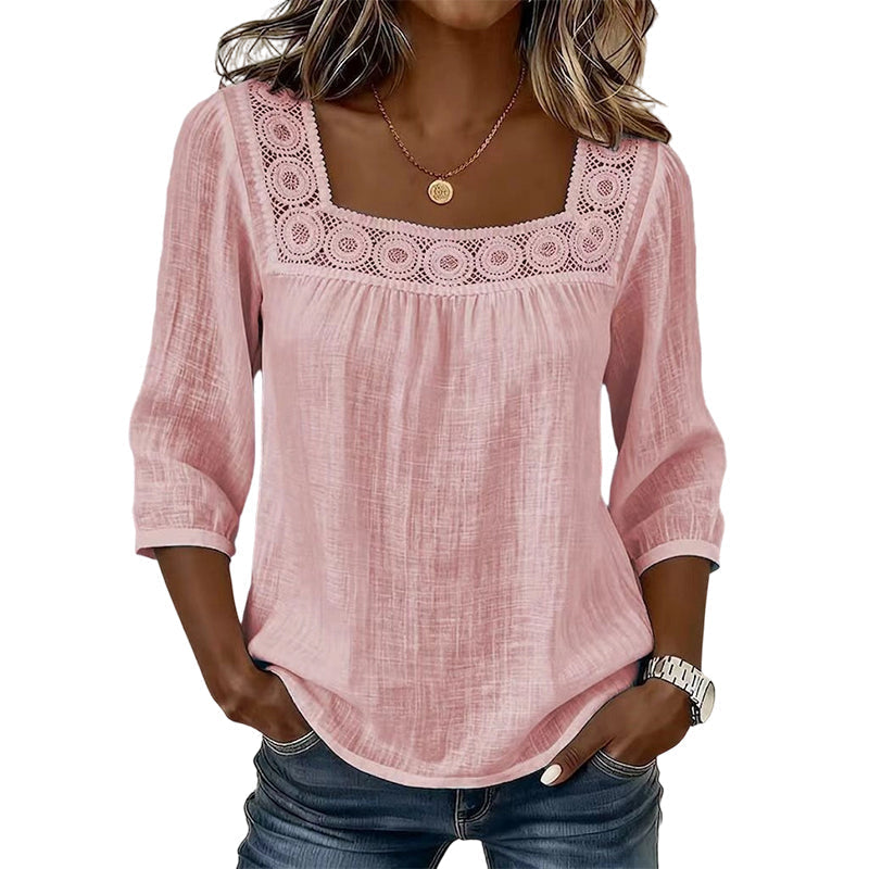 June | Blouse with Square Neckline