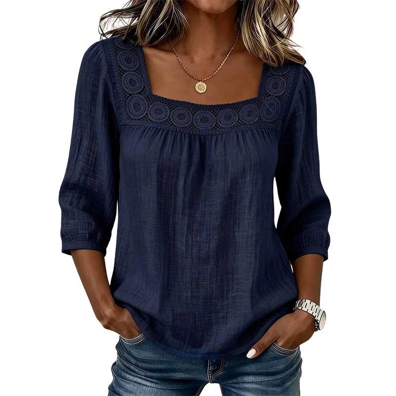 June | Blouse with Square Neckline