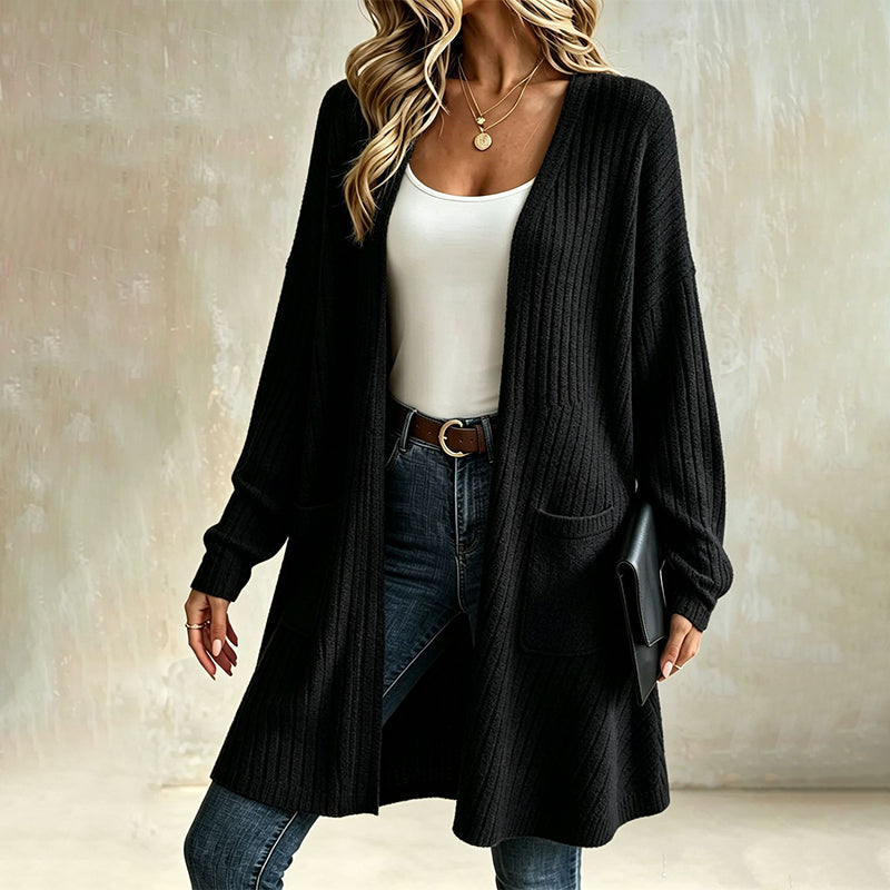 Lily | Ribbed Knit Cardigan