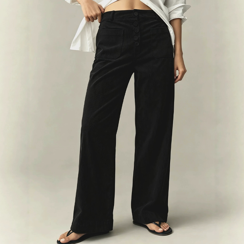 Lucy | Women's Wide-Leg Corduroy Trousers