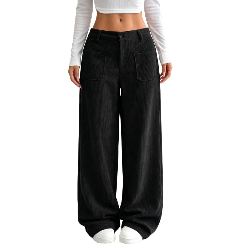 Jayda | Casual Relaxed-Fit Wide-Leg Trousers