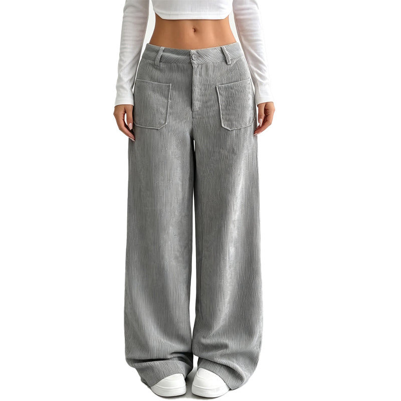 Jayda | Casual Relaxed-Fit Wide-Leg Trousers